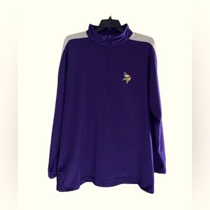 NWOT - NFL Minnesota Vikings Quarter Zip Pullover